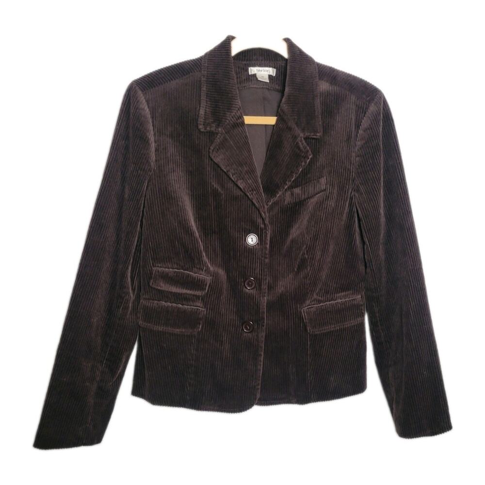 Tyler Boe Corduroy Chocolate brown Wide Wale Blazer 3-Button Heritage size 10